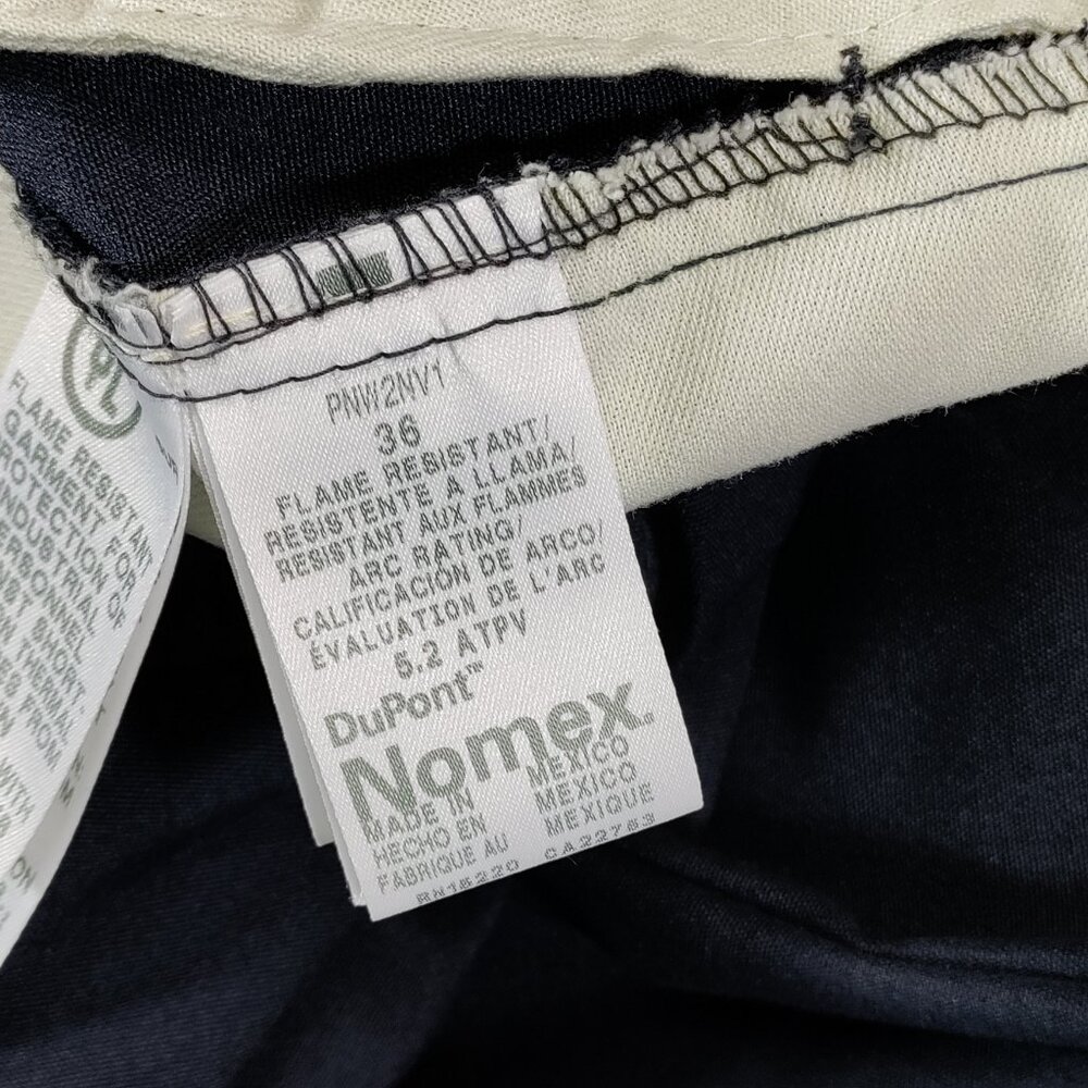 Bulwark FR DuPont Nomex Kevlar IIIA Work Pants Mens 36x32 Navy Blue NFPA 2112 - Picture 3 of 13